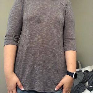 Semi long sleeve top